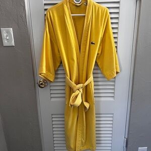 RARE Lacoste Vintage Yellow Bathrobe